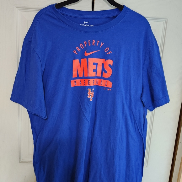 Nike Men's Blue Mets Baseball T-Shirt - Picture 4 of 8